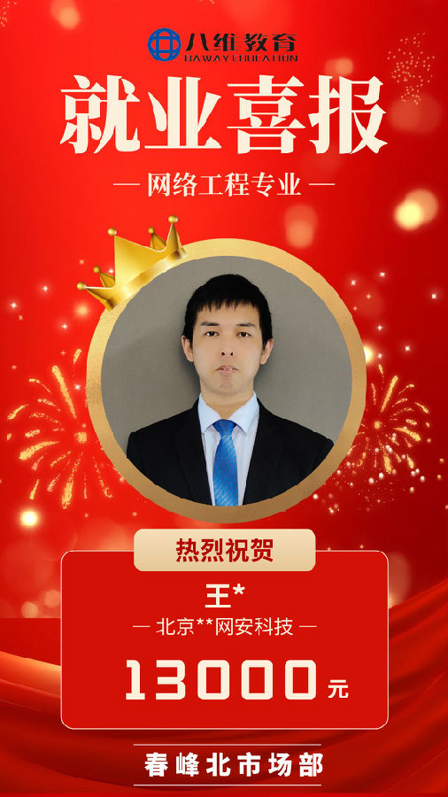 八维职业学校网络工程专业最新喜报来袭
