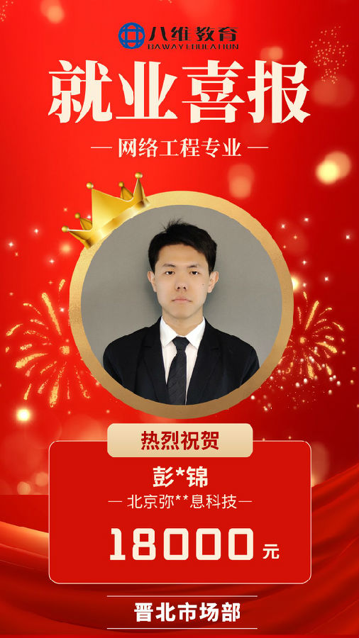 八维职业学校网络工程专业最新喜报来袭